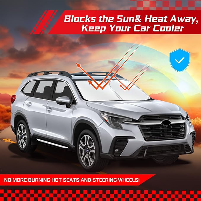 ARISMOTOR Windshield Sun Shade for Su-baru Ascent 2019-2025, Custom Fit - Image 7