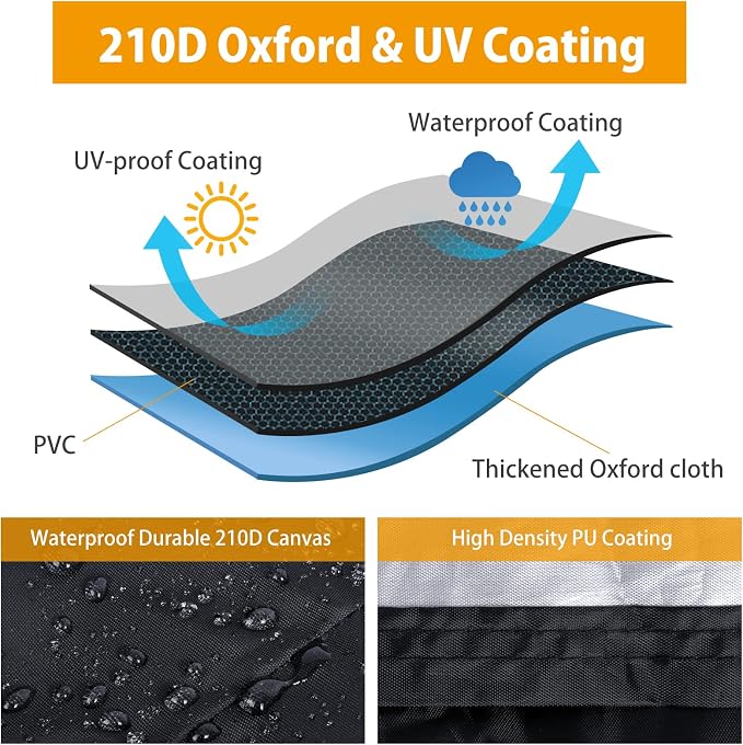 Motorcycle Cover All Season Universal Weather Waterproof Motorbike Cover - Image 4