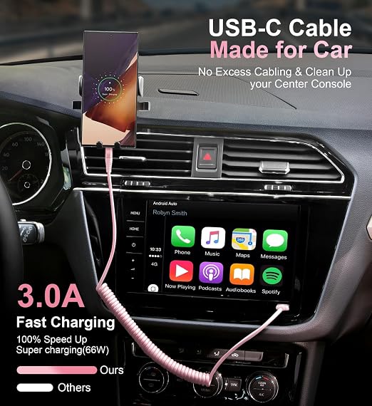 USB A to C Cable Fast Charging 3FT - Image 2