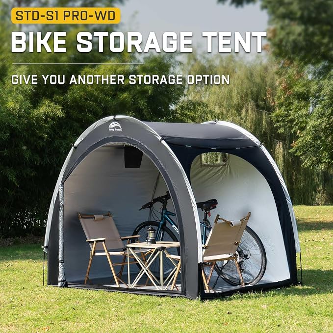 Happy Travel Bike Storage Shed Tent, Outdoor Portable Bicycle Storage Sheds - Image 5