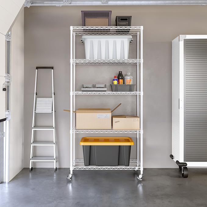 Seville Classics UltraDurable Heavy Duty NSF Solid Steel Wire Rack Storage Unit - Image 4