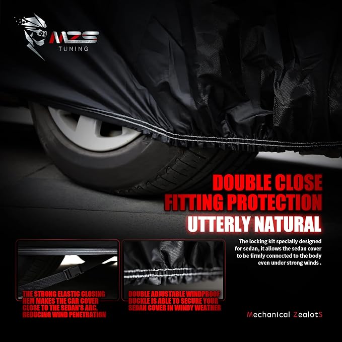 MZS Hatchback Car Cover for Automobiles, All Weather Waterproof Protection - Image 5