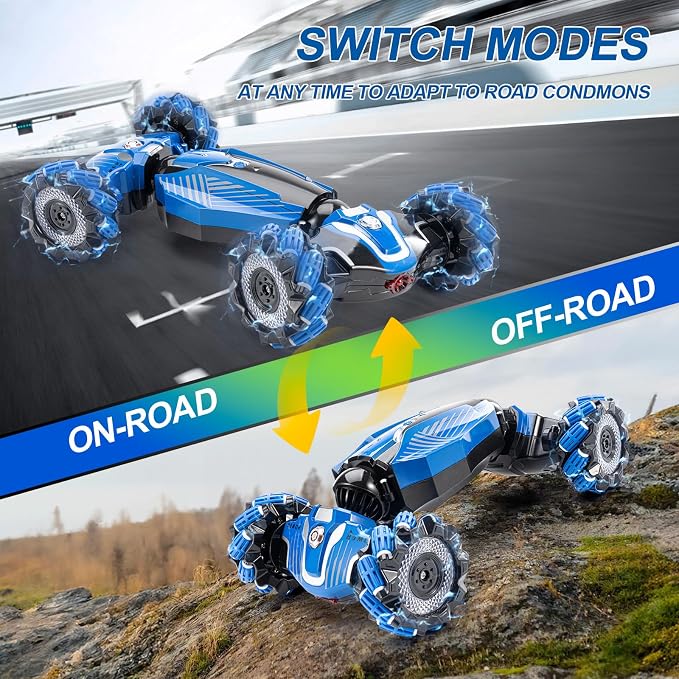 RC Stunt Car, 2.4GHz 4WD Drive Remote Controlled Gesture Sensor Toy Car - Image 3