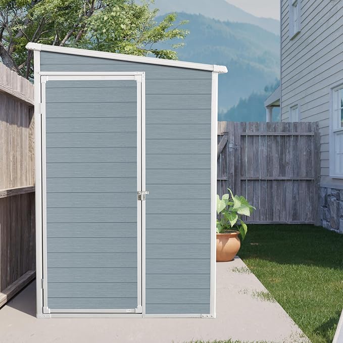4x8 FT Outdoor Storage Resin Shed - Image 4