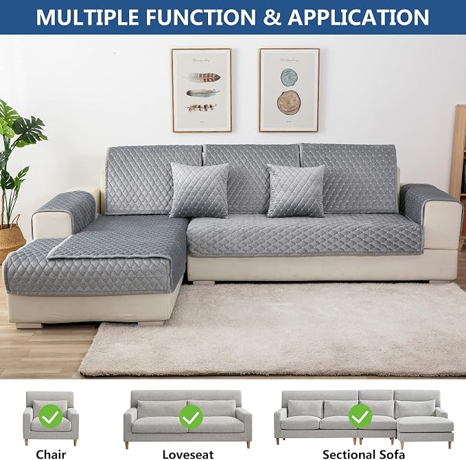 Eismodra Armrest Covers, Couch Cover, Sofa Cover, Backrest Covers, Anti-Slip - Image 2