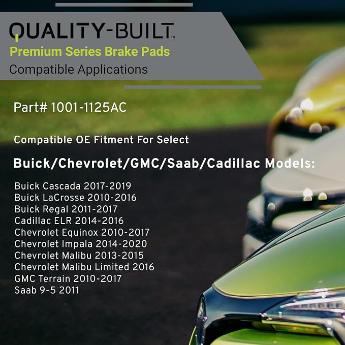 Premium Ceramic Front Brake Pads Compatible - Image 3