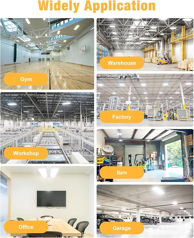 LED Linear High Bay Light, 210W LED High Bay Shop Lights Fixture, Compatible - Image 7