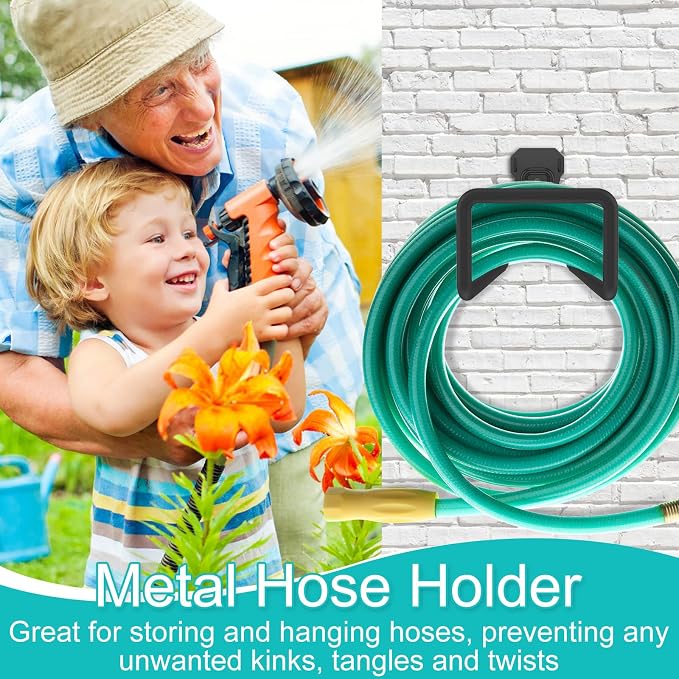 Metal Garden Hose Hook Heavy Duty Water Hose Hook Wall Mounted Garage Hook - Image 2