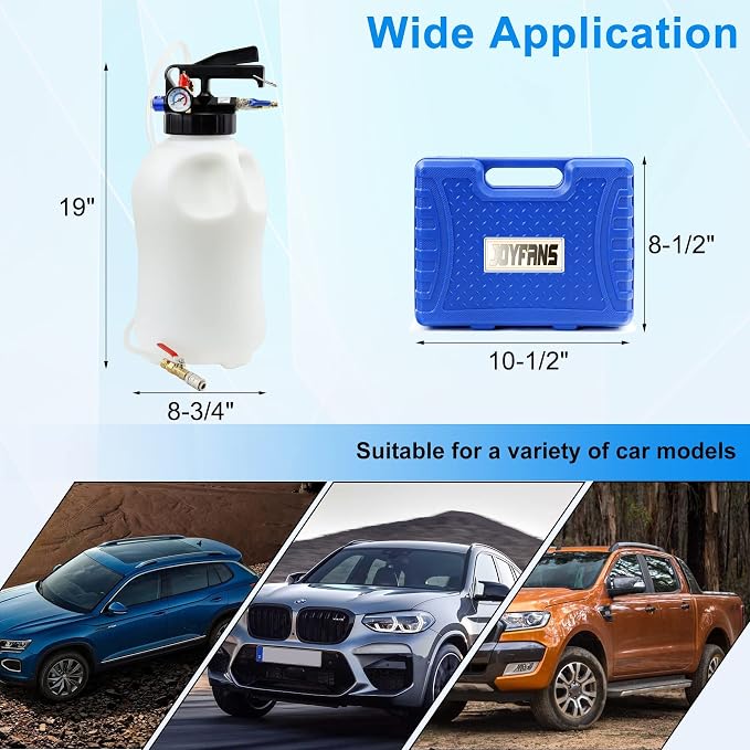 JoyFans 10L Pneumatic Transmission Fluid Pump Extractor and Dispenser, Gearbox - Image 9