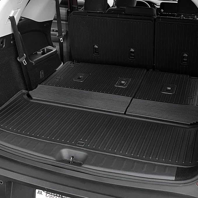 Floor Mats Set for 2022-2025 Nissan Pathfinder 7/8 Seats Accessories, Full - Image 4