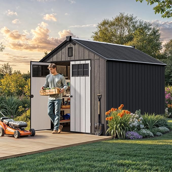 YITAHOME 8x10 FT Outdoor Storage Shed - Image 3