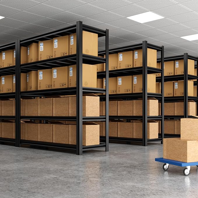 5 Tier Metal Shelving Unit 84" H x 48" W x 24" D, 3000LBS Adjustable Storage - Image 8