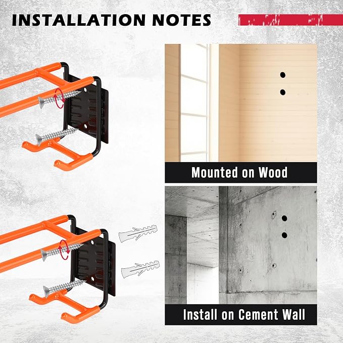 2-Piece 9.4" Heavy Duty Garage Hooks, Sturdy Utility Hooks Holds 55 LB Wall - Image 6