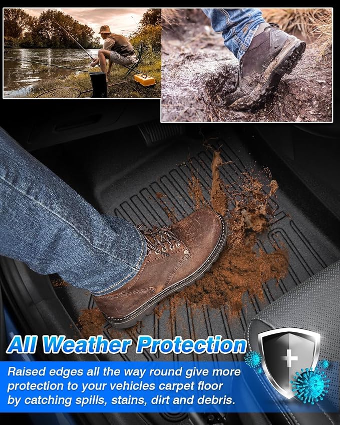 Cartist Floor Mats Fit for 2014-2018 Chevy Silverado & GMC Sierra 1500 Crew - Image 3