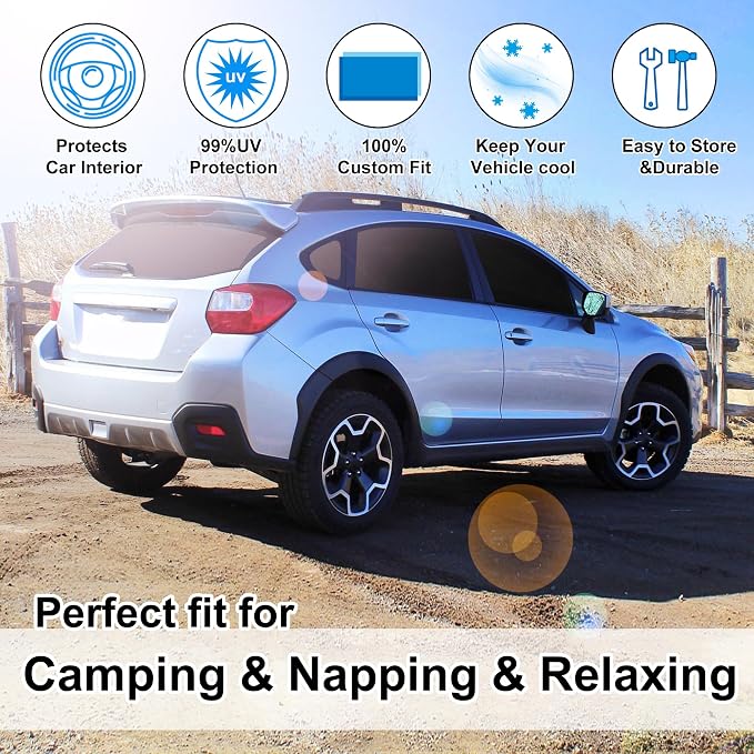TINGLU Window Shades for Subaru Crosstrek 2013 2014 2015 2016 2017 Accessorie - Image 6