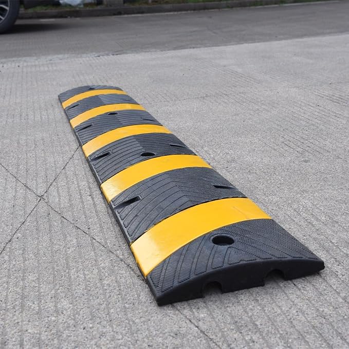 1 Pack 72 Inch Heavy Duty Rubber Speed Bump Ramp – Cable Protector, Driveway - Image 6