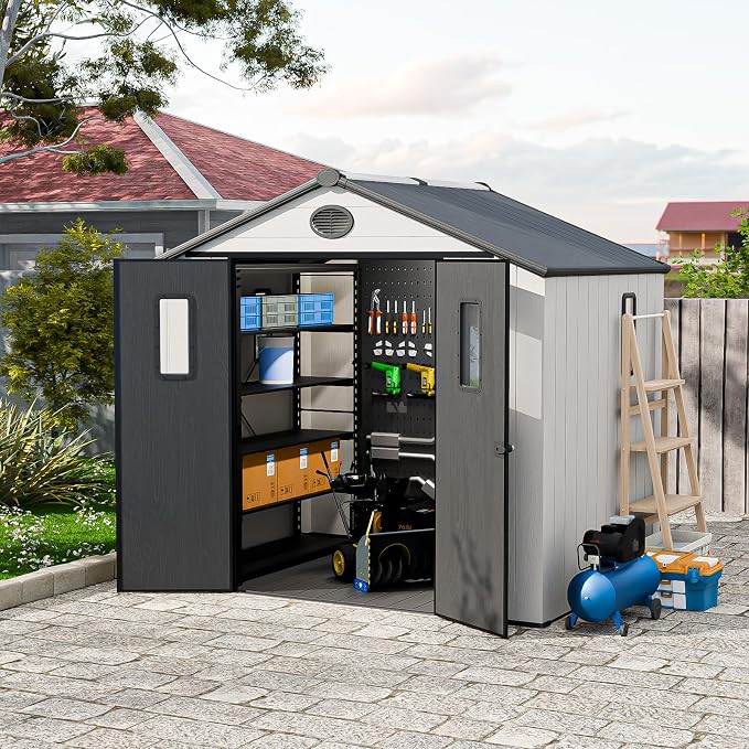 COOS BAY Resin Outdoor Storage Shed - Image 5