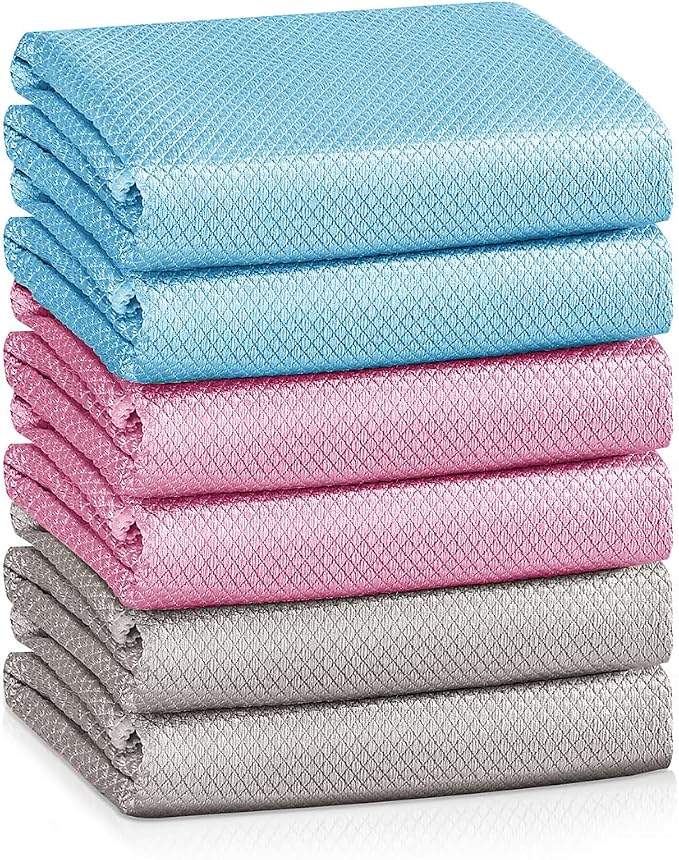 Nano Streak Free Magic Microfiber Cleaning Cloths Easy Clean Nanoscale by VPMURUGA
