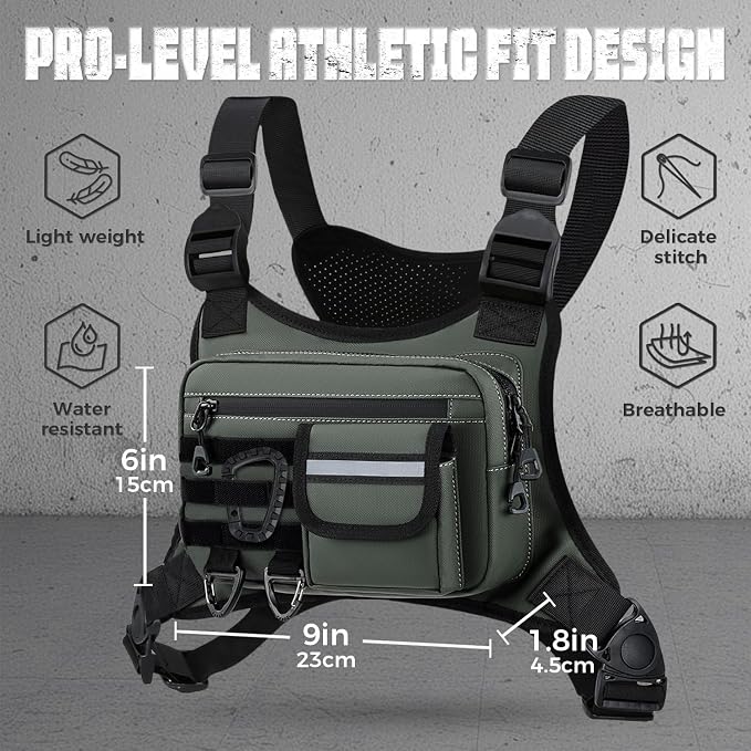 Outdoor Chest Bag For Men, EDC Chest Pack - Image 2