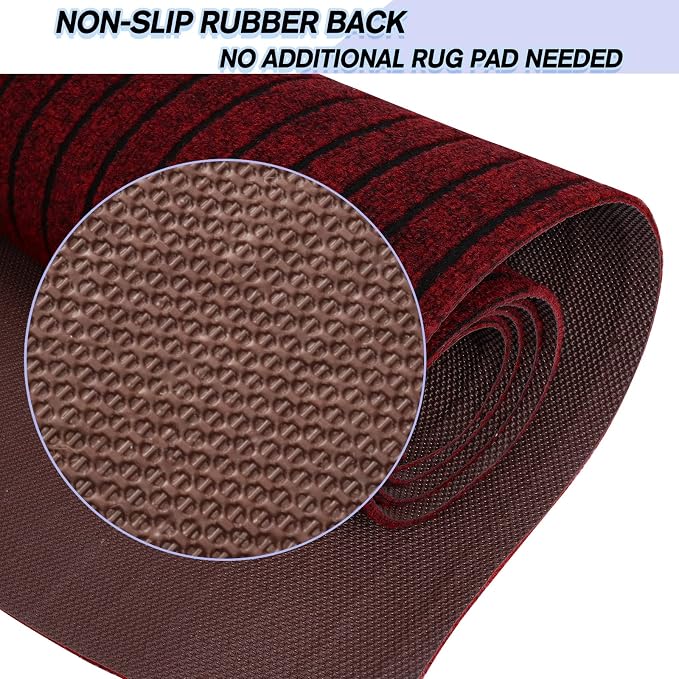 Custom Size Backed Non-Slip Area Rugs Runner, Easy Clean, Waterproof Runner - Image 4
