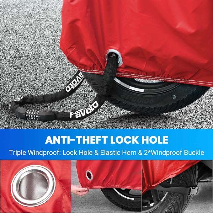 Favoto Motorcycle Cover Waterproof Outdoor - Image 4