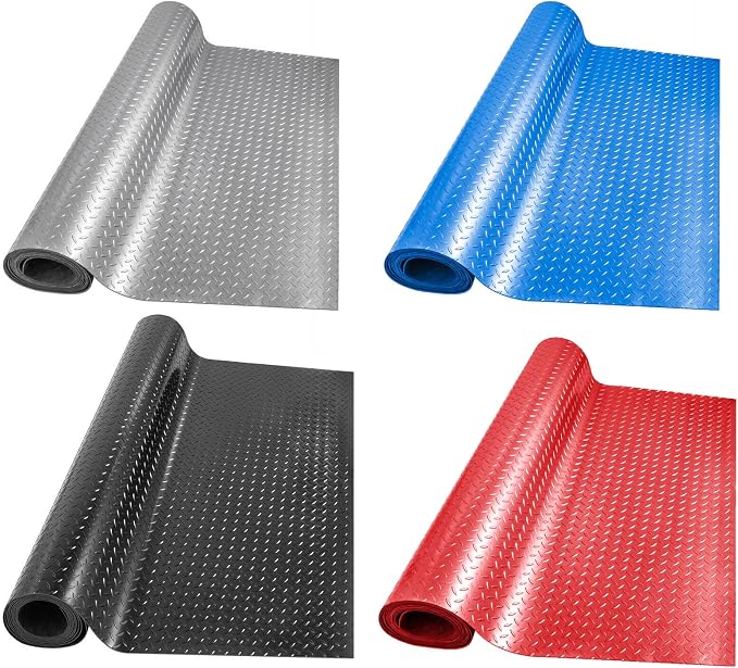 Boshen 5Ft x 7.5Ft Garage Floor Mat 2.5mm Thickened Rubber Flooring Roll - Image 4
