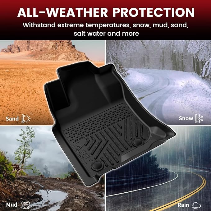 LASFIT Floor Mats&Trunk Mat for Toyota 4Runner 2013-2024 All Weather TPE Mats - Image 5