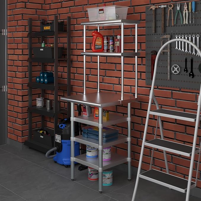 Amgood 24" x 24" Stainless Steel Work Table - Image 7