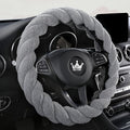Luxury Fluffy Winter Car Steering Wheel Cover by HighnessHwoo