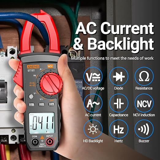 ANENG Digital Clamp Meter Multimeter Tester 4000 Counts - Image 2