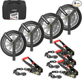 Kingfun Car Tie Down Straps for Trailers 4 Pack Lasso Straps by Kingfun