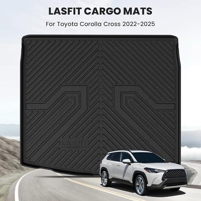 LASFIT Cargo Mat for Toyota Corolla Cross 2022-2025, Custom Fit All-Weather TPE - Image 3