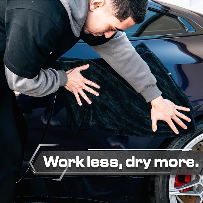 Blackline Car Drying Towel - 2ft x 3ft XL - Image 7