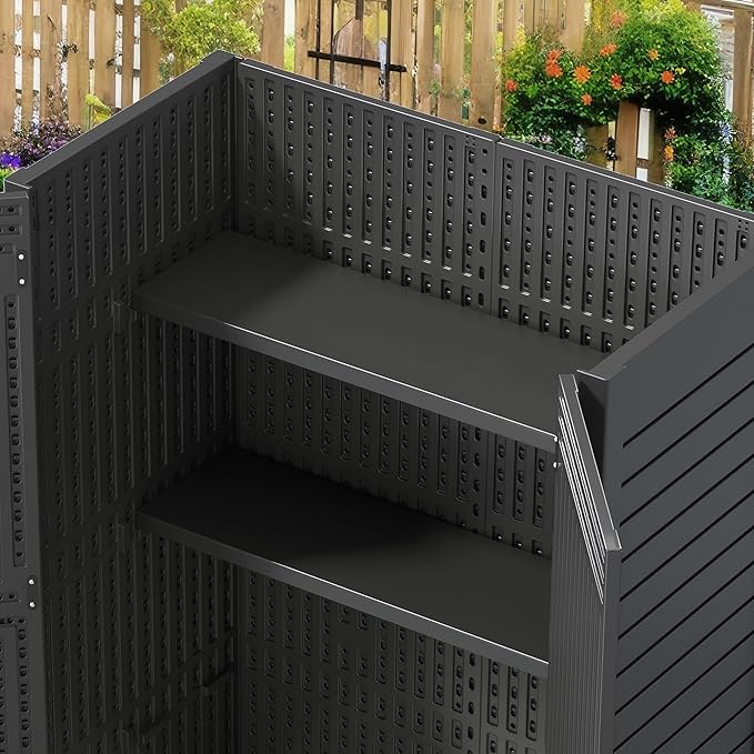 YITAHOME 2-Piece Metal Storage Shed Shelves - Image 2