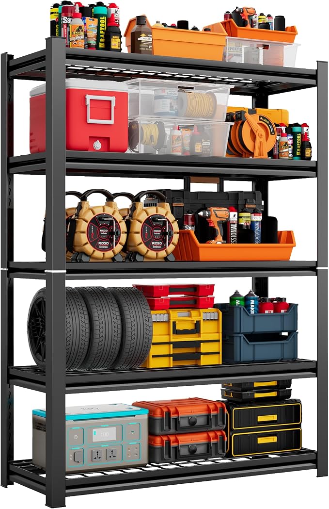 72''H Garage Shelving 3000LBS Capacity Heavy Duty Garage Storage Shelves by ErgoNova