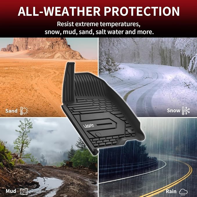LASFIT Floor Mats 2019-2025 for Chevy Silverado/GMC Sierra 1500, 2020-2025 2500 - Image 8
