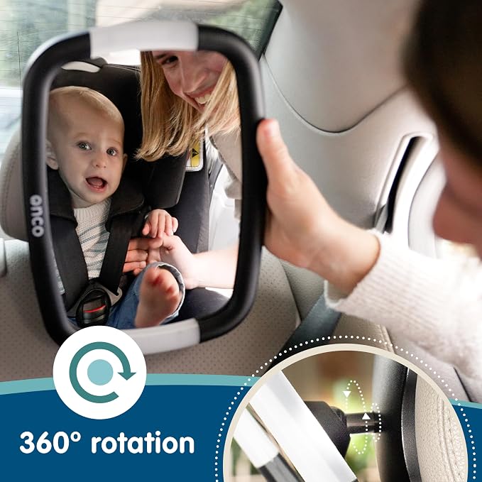 Onco LED Baby Car Mirror with Light - Image 5
