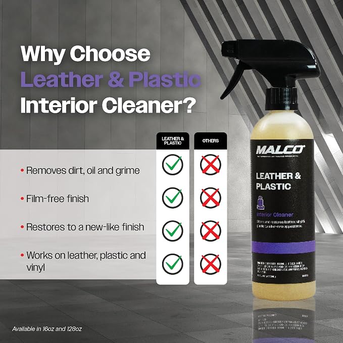Malco Leather & Plastic Cleaner – Penetrates Deep to Remove Dirt, Grime and - Image 3