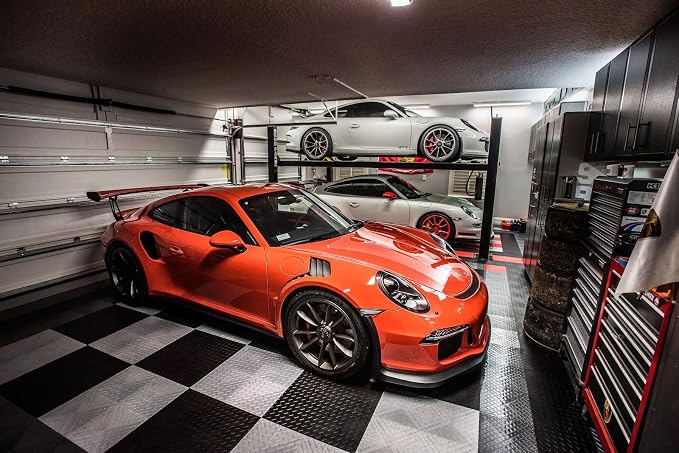 RaceDeck Diamond Plate Design, Durable Interlocking Modular Garage Flooring Tile - Image 2