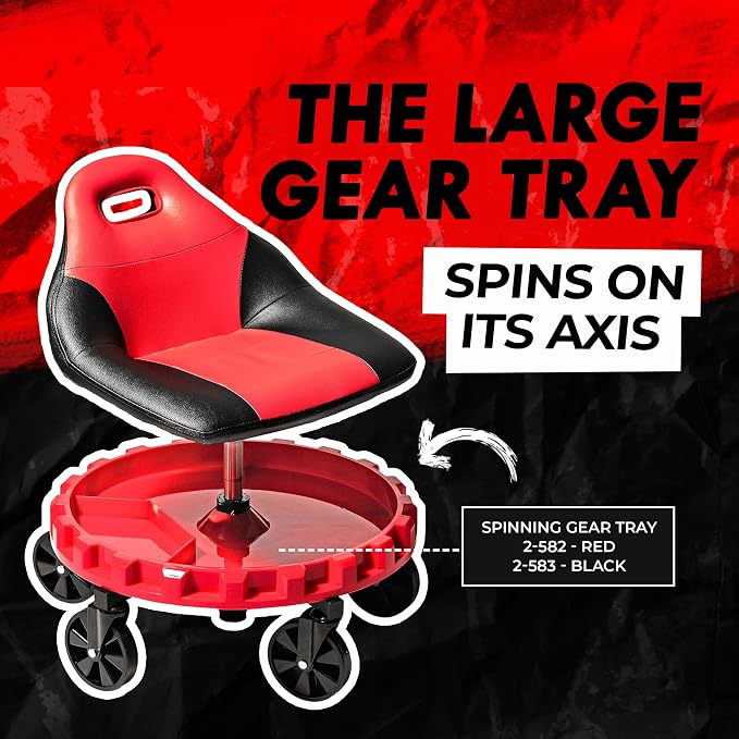 Traxion 2-700 ProGear Mobile Rolling Gear Seat W/Equipment Tray and Five - Image 4