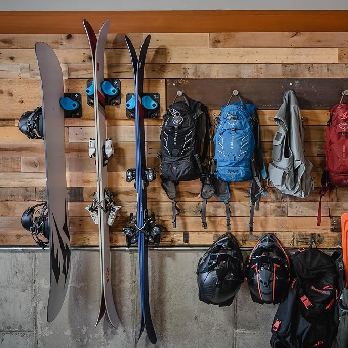 Ultimate Wall Storage Rack for Skis and Snowboards | Damage-Free Storage | Fits - Image 8