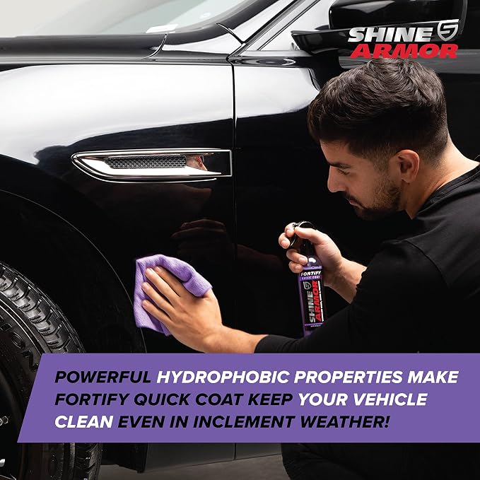 SHINE ARMOR Fortify Quick Coat – 3-in-1 Ceramic Coating Spray | Waterless Wash - Image 6