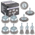 Rocaris 10-Pack Carbon Steel Wire Wheel, Pen Brush Set by Rocaris