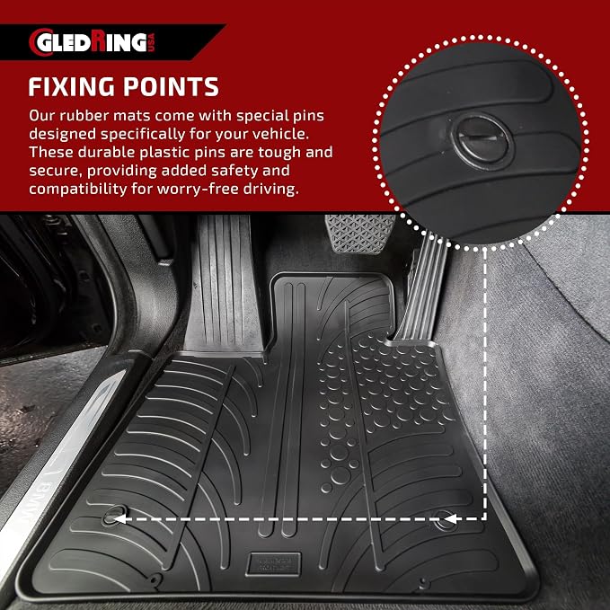 Gledring USA Custom Fit All-Weather Rubber Floor Mats Intended - Image 5