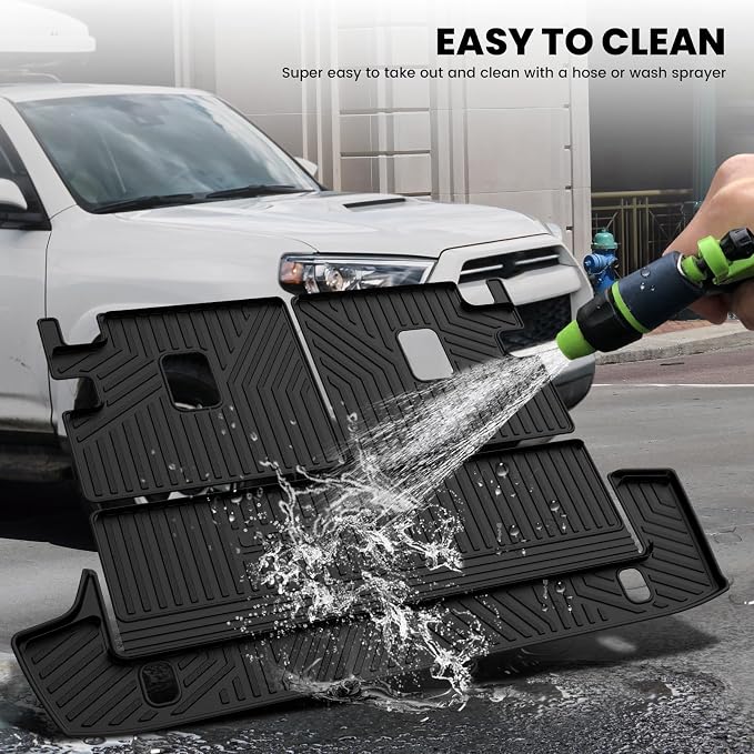 LASFIT Cargo & Backrest Mats for Toyota 4Runner 2013-2024, All Weather Custom - Image 6