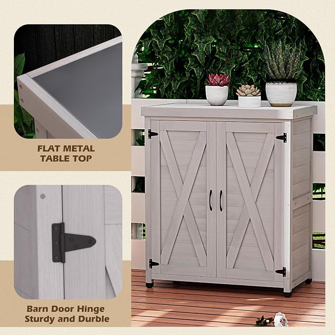 Outdoor Storage Shed Waterproof, Potting Shed - Image 4