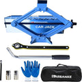 Car Jack Kit, 2.5 Ton, 16.5'' Portable Non-Slip Scissor Lift Jacks, Car Jack 8 by LARBANKE