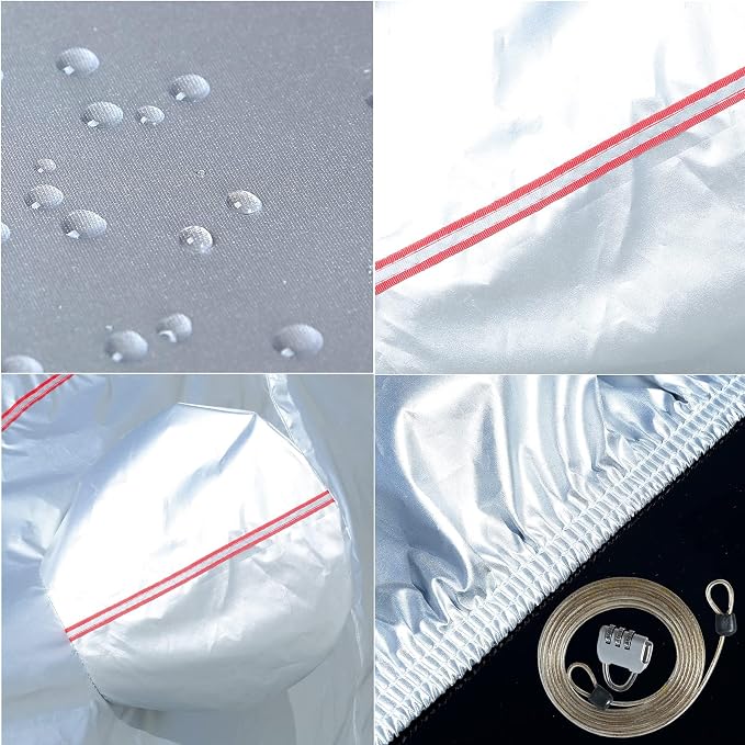 Tecoom Hard Shell Zipper Design Waterproof UV-Proof Windproof Car Cover - Image 5