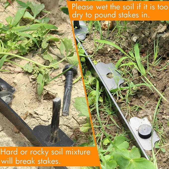 Landscape Edging Stakes, Spiral Nylon Anchoring Spikes - Image 8