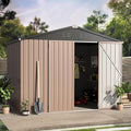 AECOJOY 8' x 6' Metal Storage Shed by AECOJOY